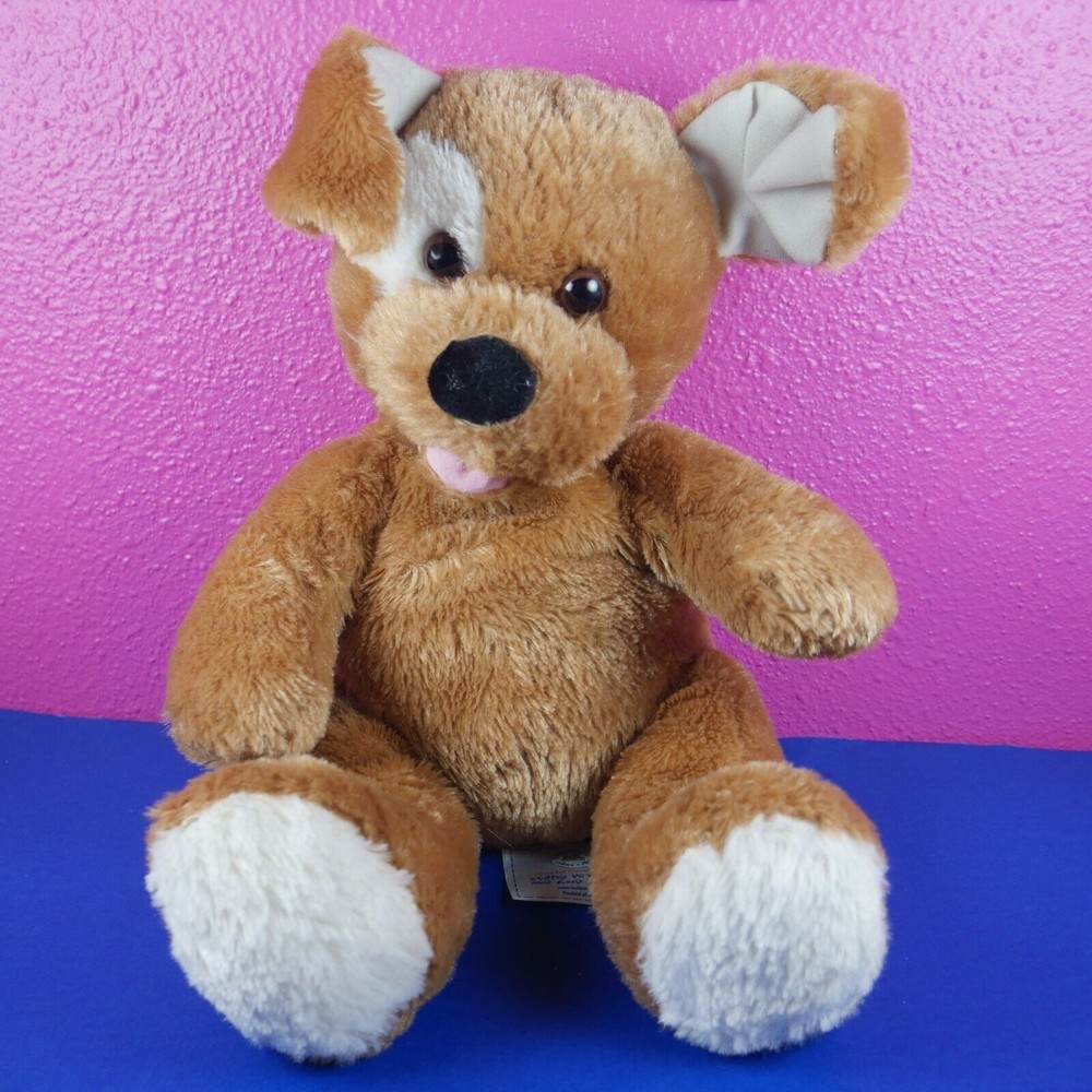 Build A Bear  Puppy Dog  Plush Stuffed Toy 15" BAB Brown Sitting